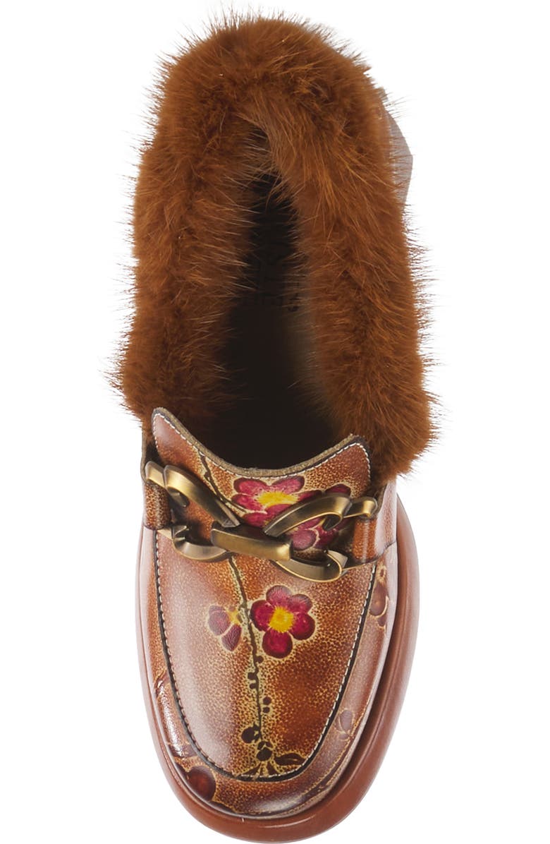Spring Step Tancy Faux Fur Trim Loafer, Alternate, color,