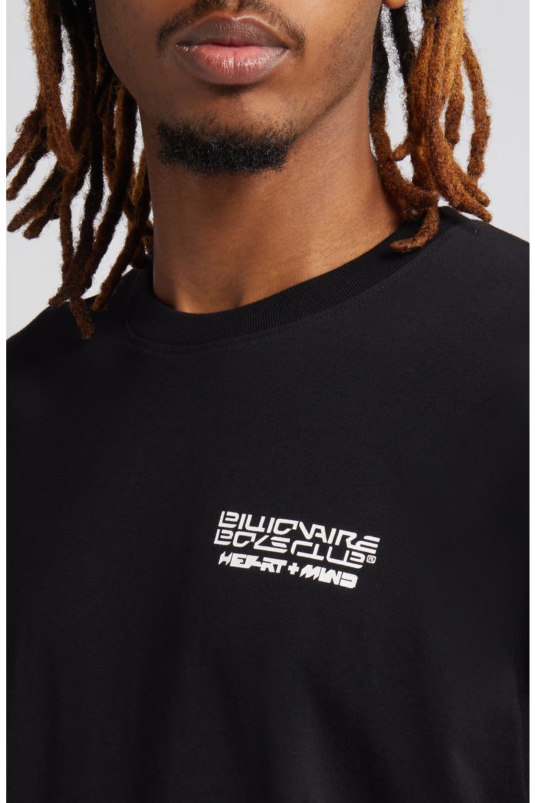 Wolves Oversize Embroidered Graphic T-Shirt, Alternate, color, BLACK
