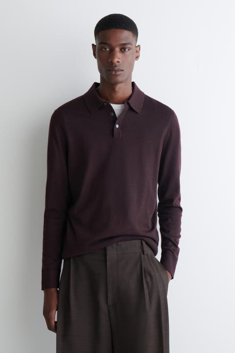 Slim Merino Wool Polo Shirt