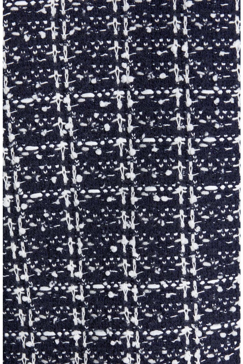 Tweed Knit Jacket, Alternate, color, NAVY/ECRU