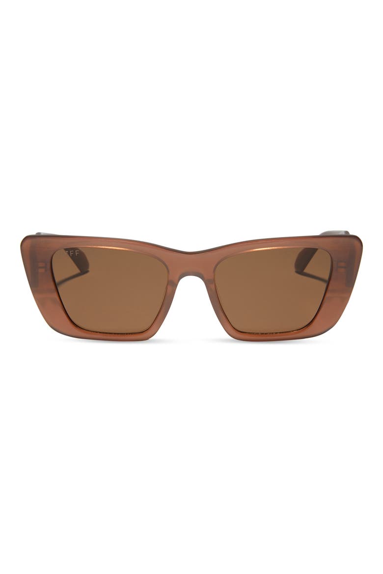 51mm Polarized Cat Eye Sunglasses, Main, color, MACCHIATO