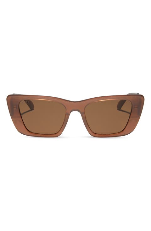 51mm Polarized Cat Eye Sunglasses