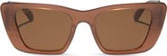 DIFF 51mm Polarized Cat Eye Sunglasses