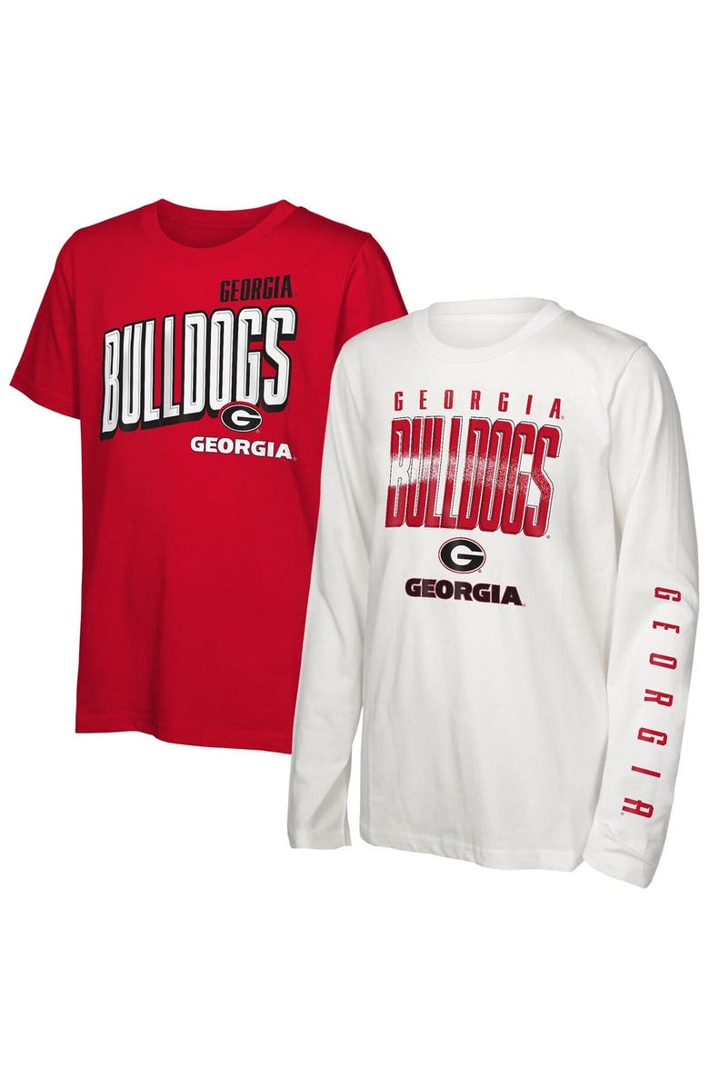 Outerstuff Preschool Outerstuff Georgia Bulldogs Mix 3-in-1 Combo T-Shirt Set, Main, color, Red