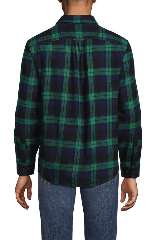 Lands' End Traditional Fit Flagship Flannel Shirt In Multi