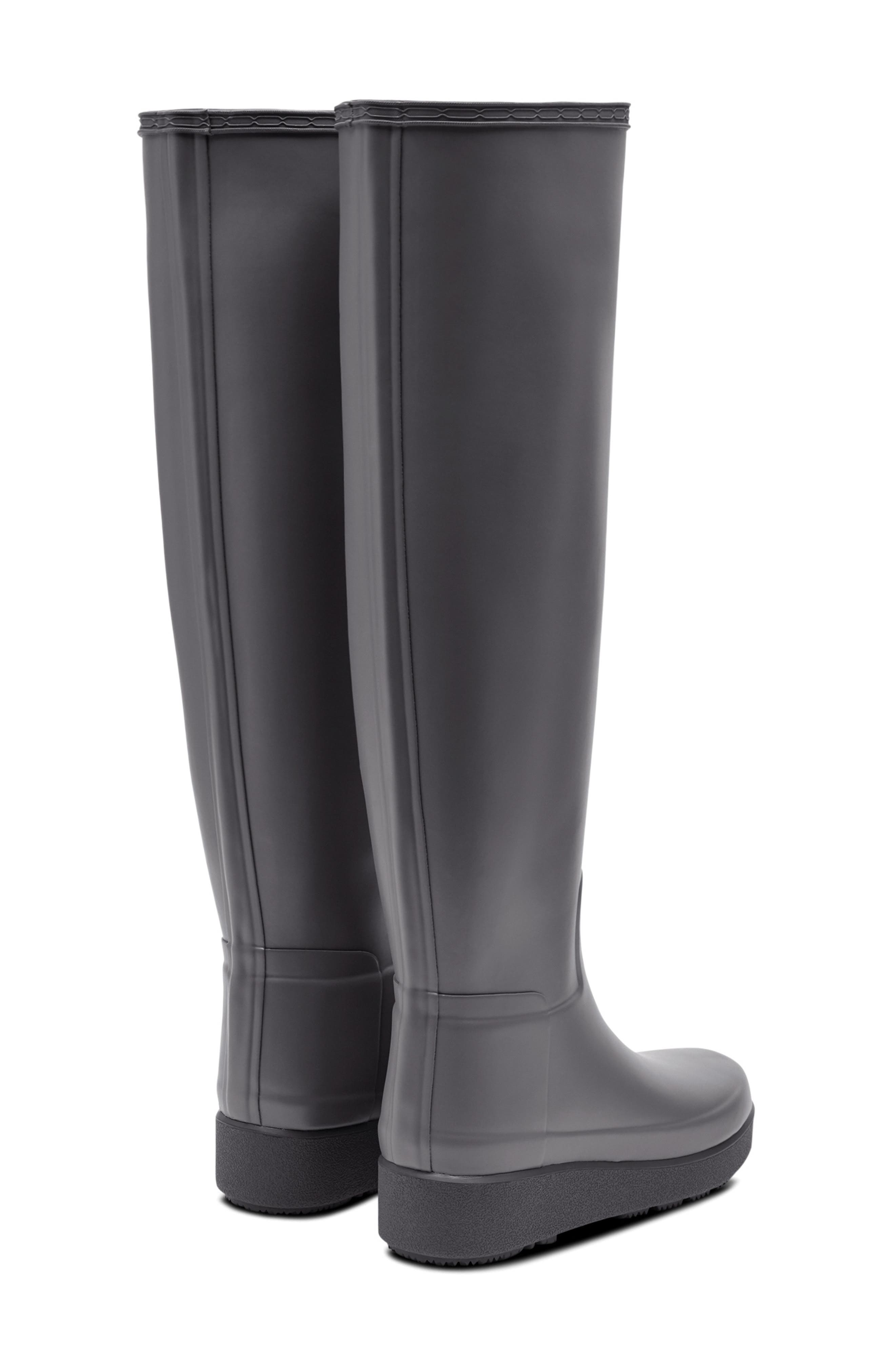 Hunter Refined Creeper Over the Knee Rain Boot, Alternate, color, 