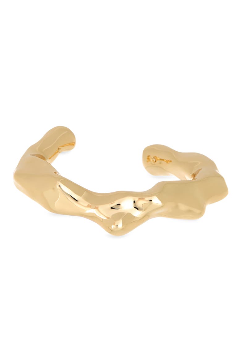 Coral Cuff Bracelet, Main, color, LIGHT BRASS