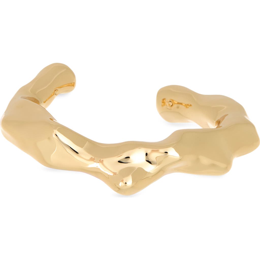 Tory Burch Coral Cuff Bracelet In Gold