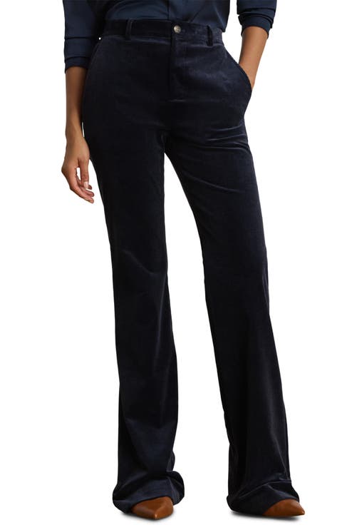 High Waist Flare Corduroy Pants