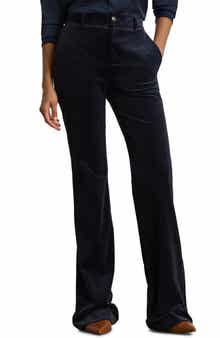 Lauren Ralph Lauren High Waist Flare Corduroy Pants