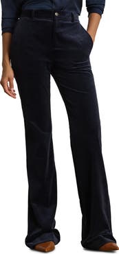Lauren Ralph Lauren High Waist Flare Corduroy Pants