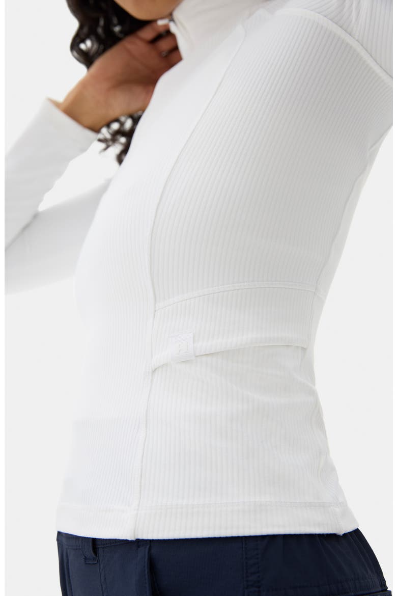 Julie Quarter Zip Top, Alternate, color, WHITE/ LUNAR ROCK