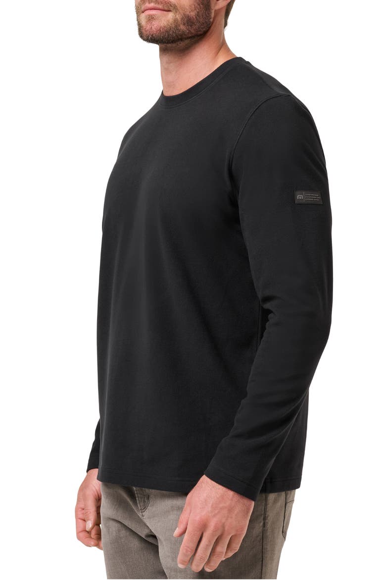 Peak Fleece Sweatshirt, Alternate, color, BLACK