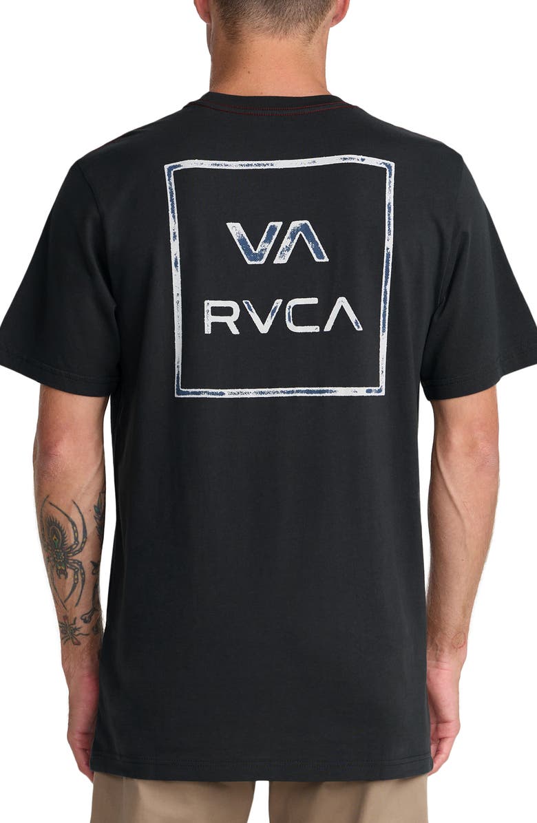 RVCA VA all the Way Cotton Graphic T-Shirt, Alternate, color, Pirate Black
