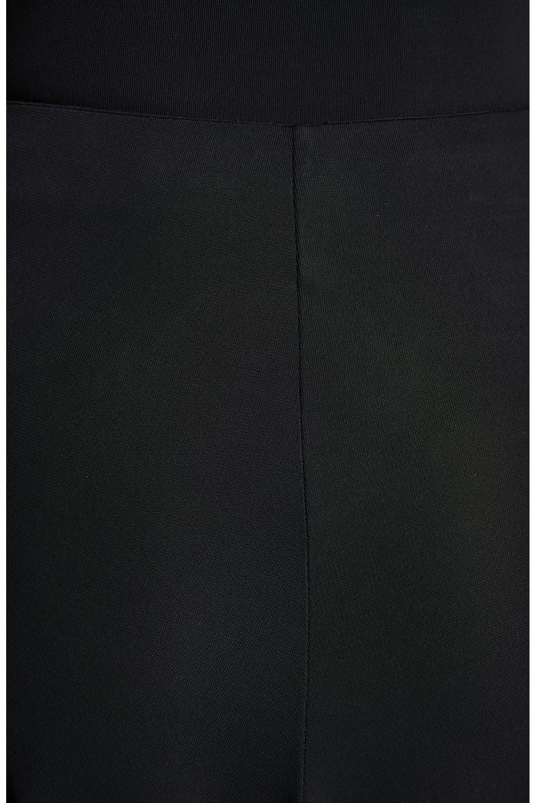 Asymmetrica Jersey Skirt, Alternate, color, BLACK