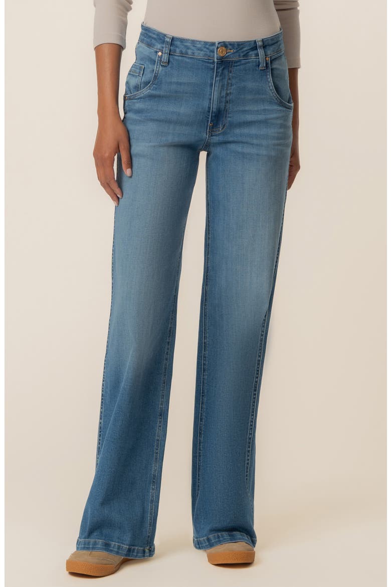 The Jean High Waist Wide Leg Jeans, Main, color, INCANDESCENT