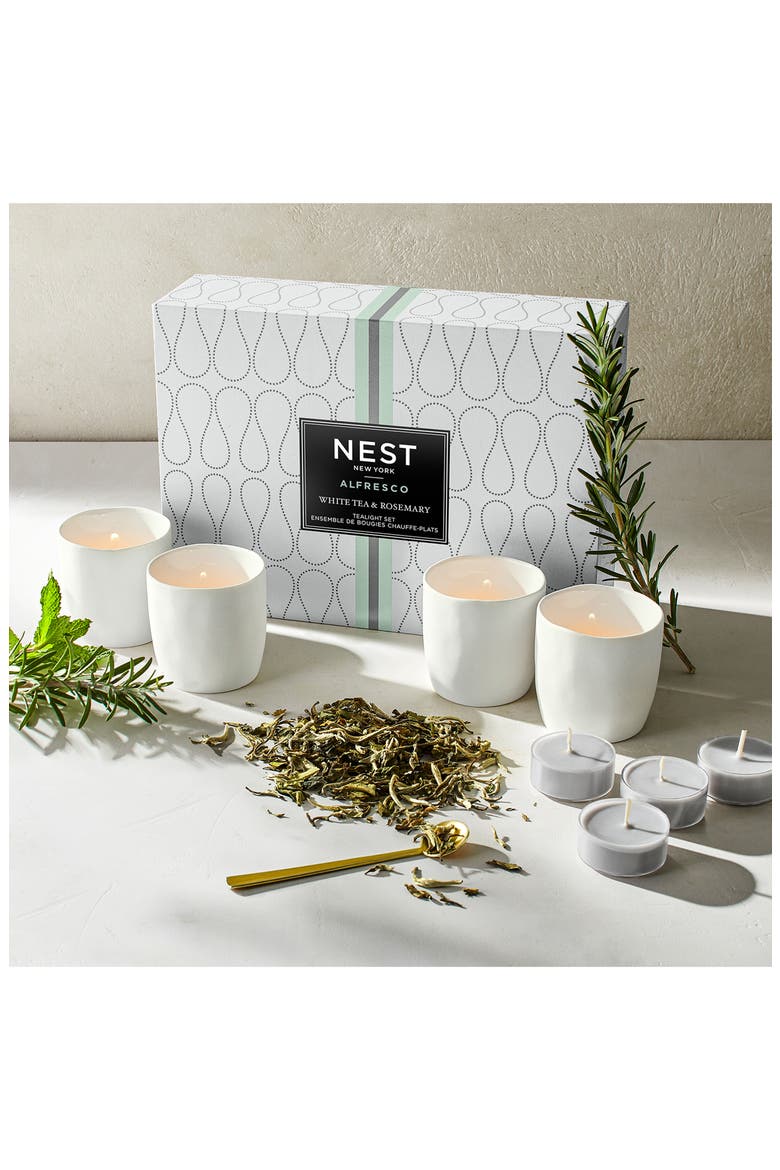 White Tea & Rosemary Tealight Candle Set (Limited Edition), Alternate, color, NO COLOR