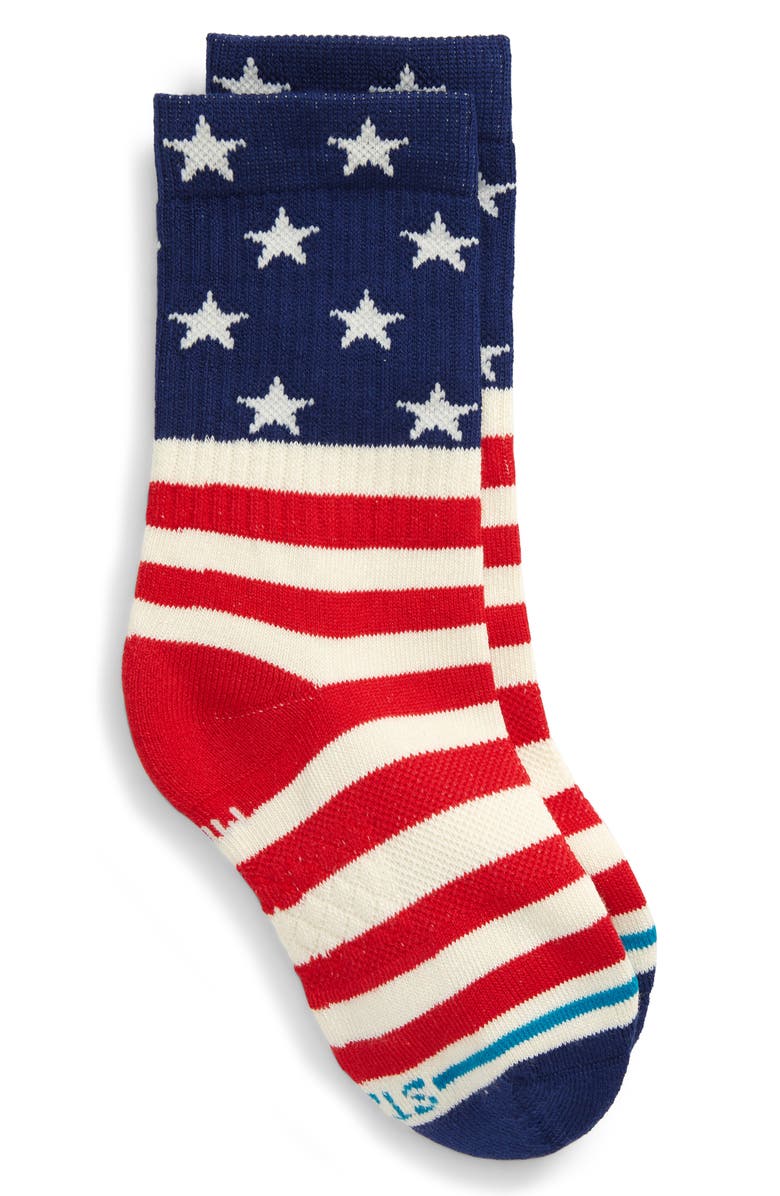 Stance Combed Cotton Blend Crew Socks, Main, color, 