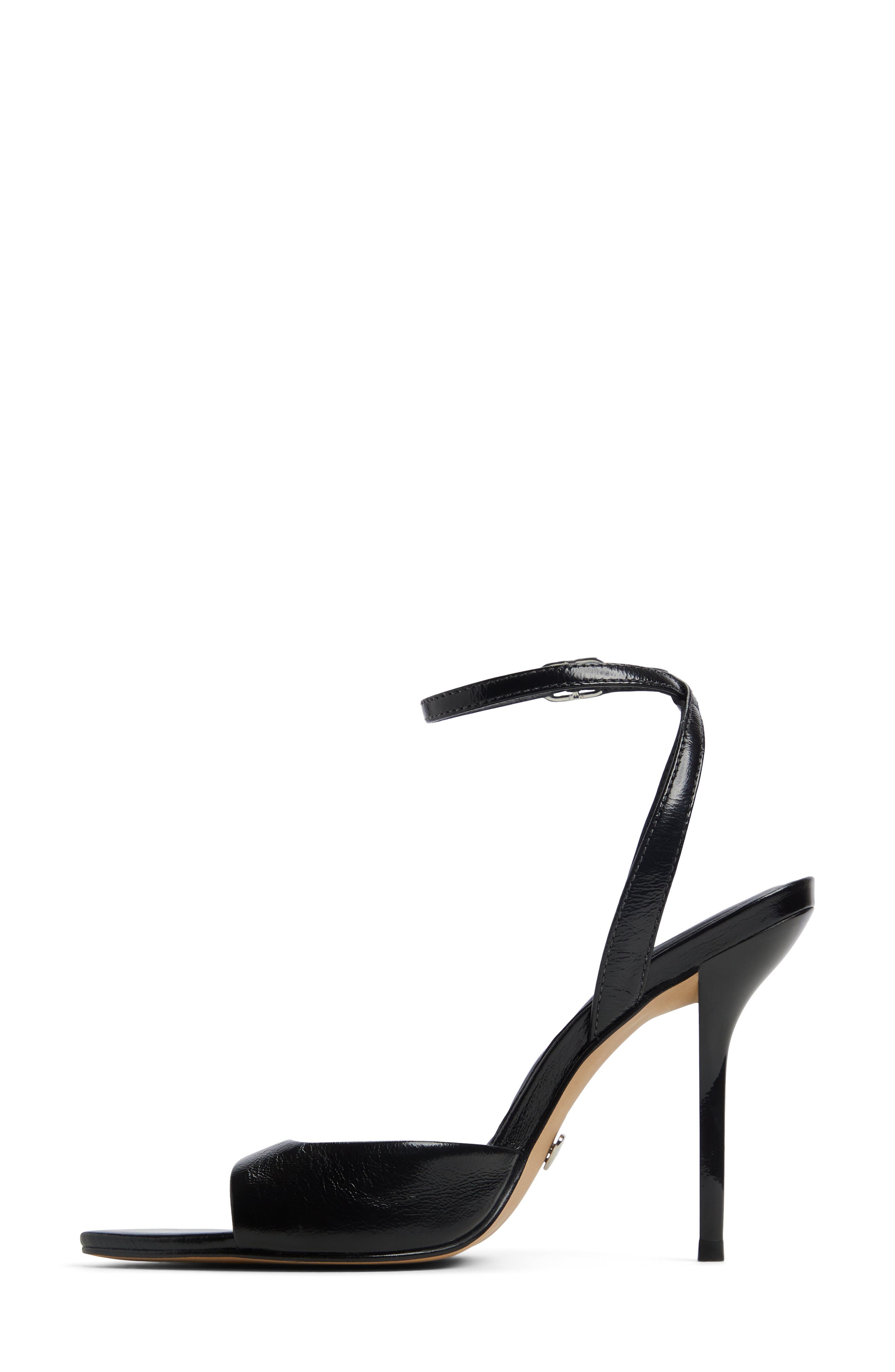 ALDO Forevermore Ankle Strap Sandal, Alternate, color, Black