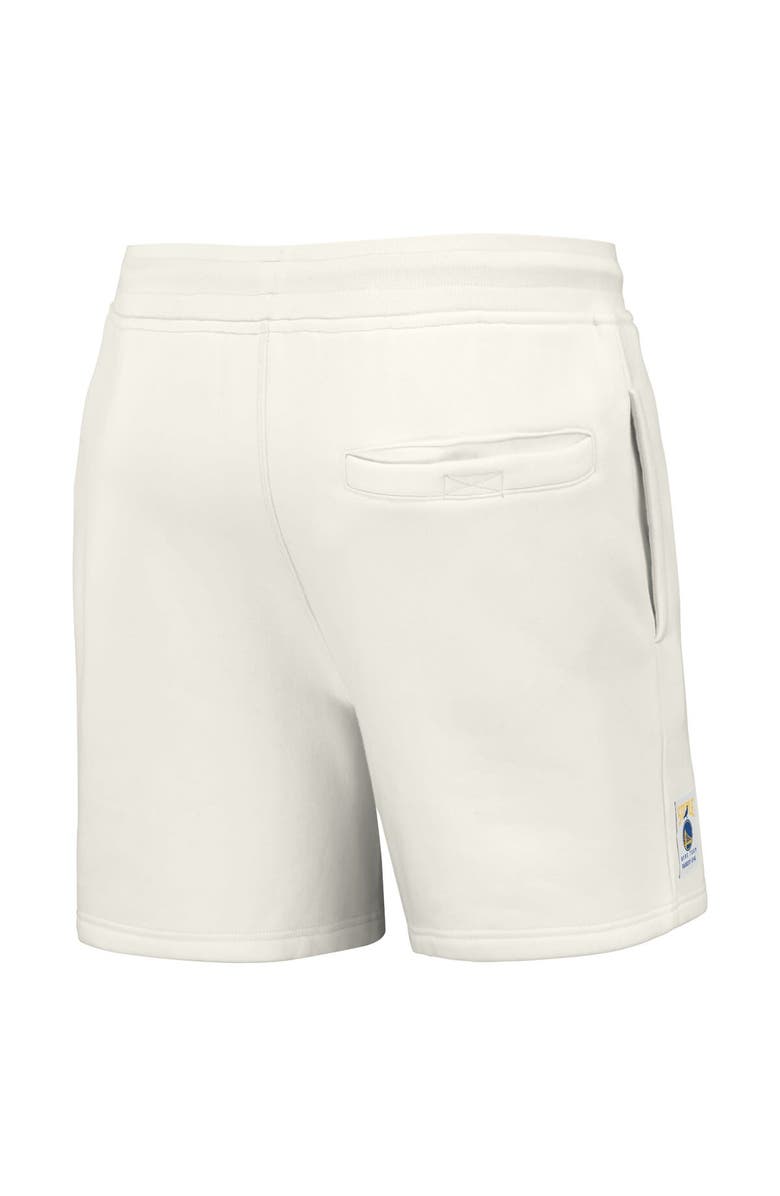 STAPLE Men's NBA x Staple Cream Golden State Warriors Heavyweight Fleece Shorts, Alternate, color, Cream