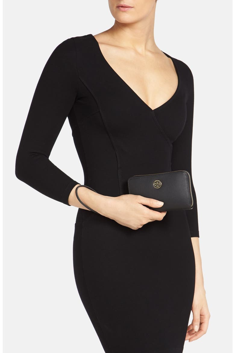 'Robinson' Wristlet Wallet, Alternate, color, BLACK/ GOLD