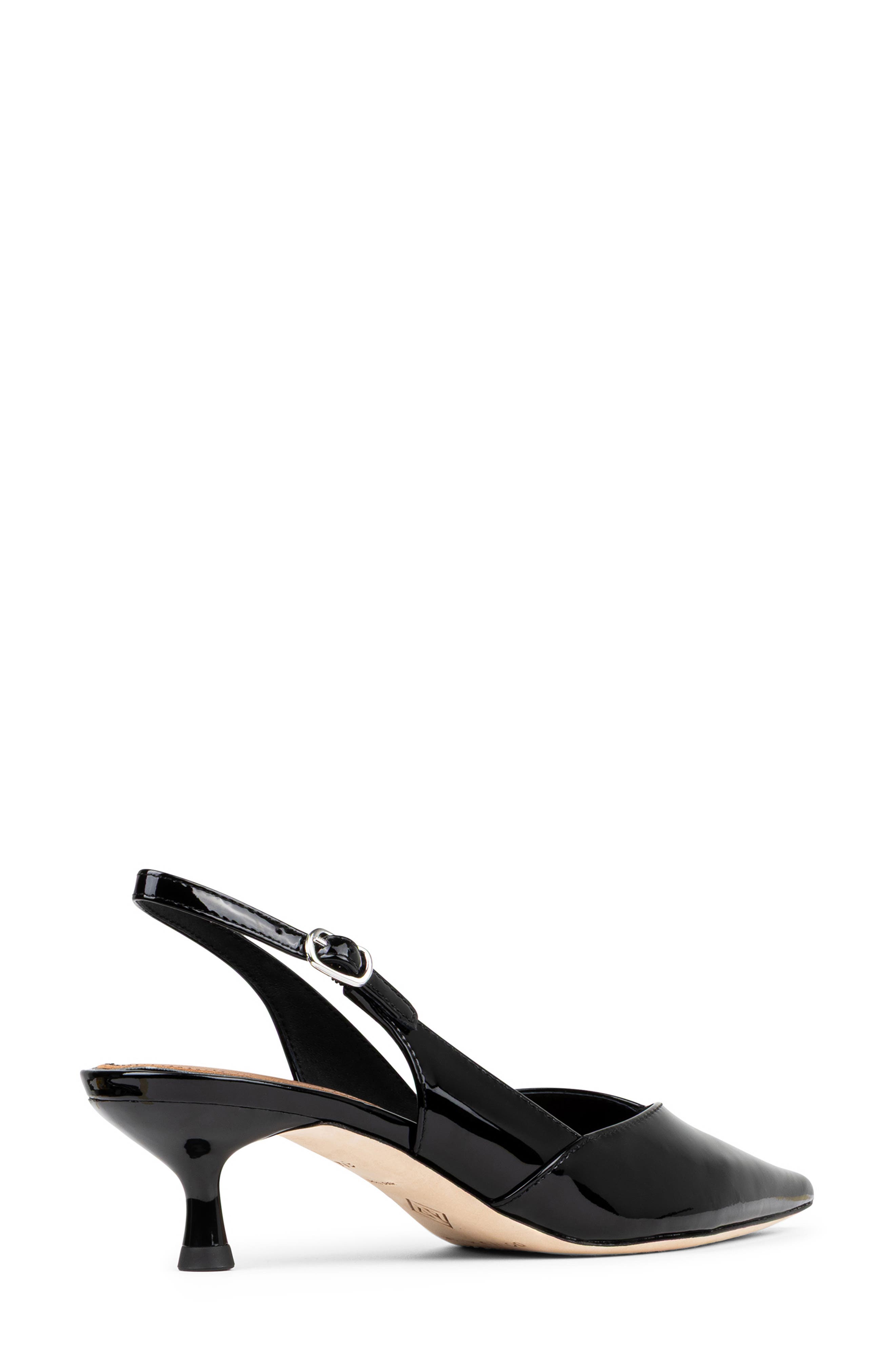 Donald Pliner Pointed Toe Slingback Pump, Alternate, color, Black