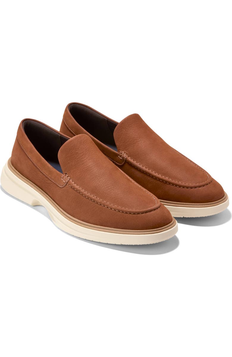 Cole Haan City Spectre Leather Loafer, Main, color, Dark Sequoia Nubuck/ Natural