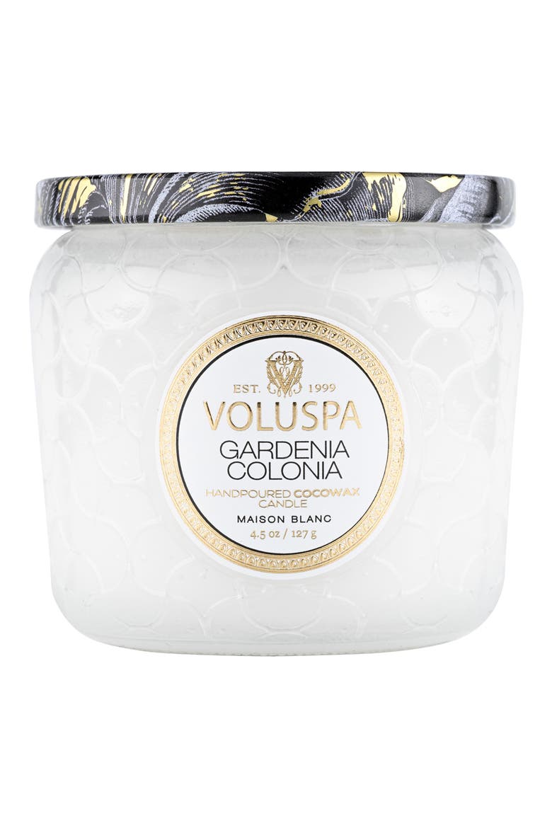 Gardenia Colonia Petite Jar Candle, Alternate, color, GARDENIA