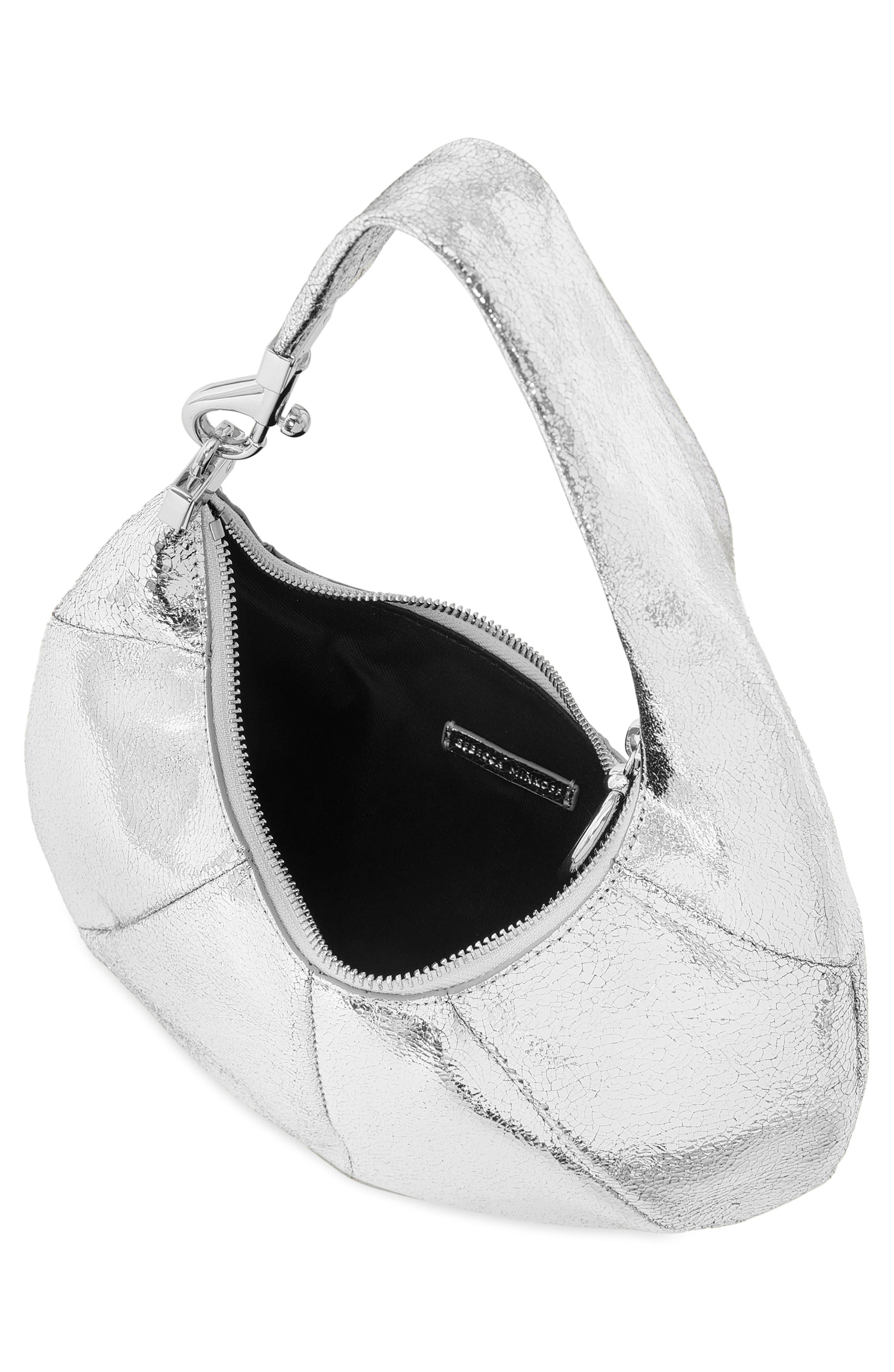 Rebecca Minkoff Mini Croissant Metallic Leather Hobo Bag (Women ...