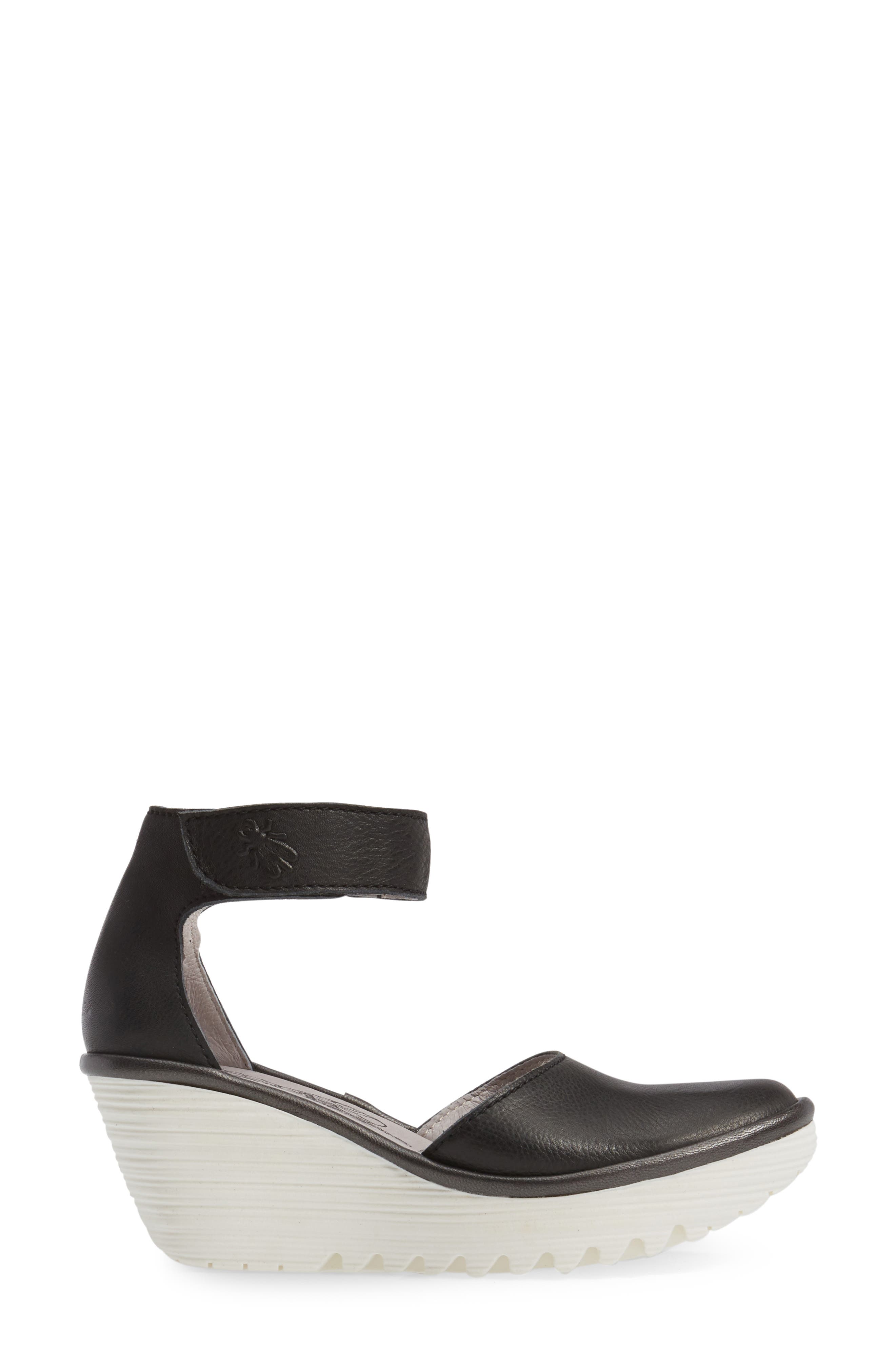 Yand Wedge Pump, Alternate, color, BLACK LEATHER
