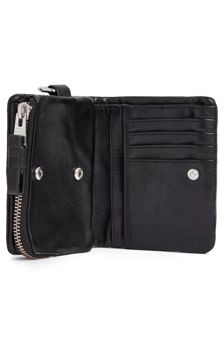 AllSaints Junction Leather Wallet, Alternate, color, 