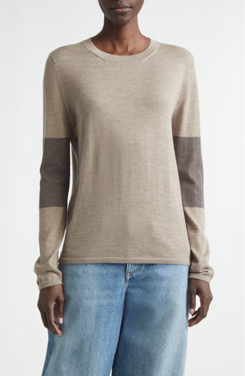 Euna Colorblock Cashmere Sweater