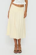 Princess Polly Heart of Gold Linen Blend Midi Skirt