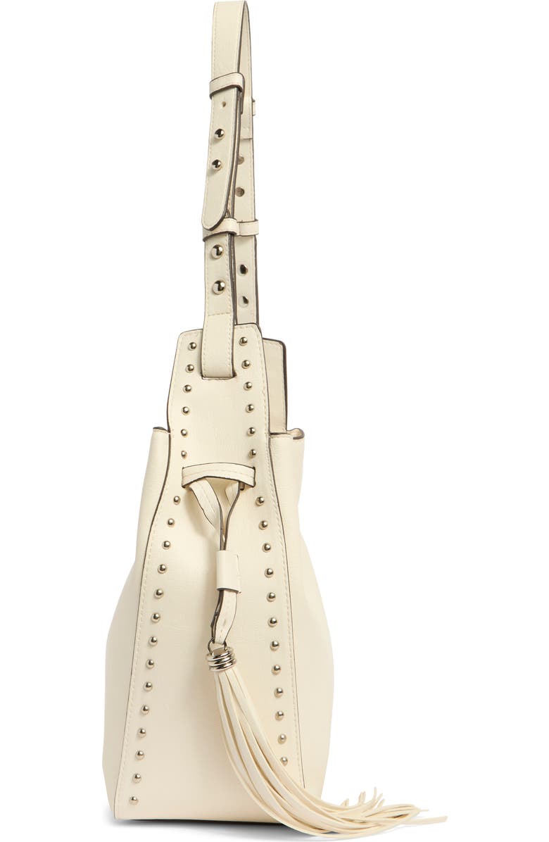 Steve Madden Suri Faux Leather Bucket Bag, Alternate, color, Ivory