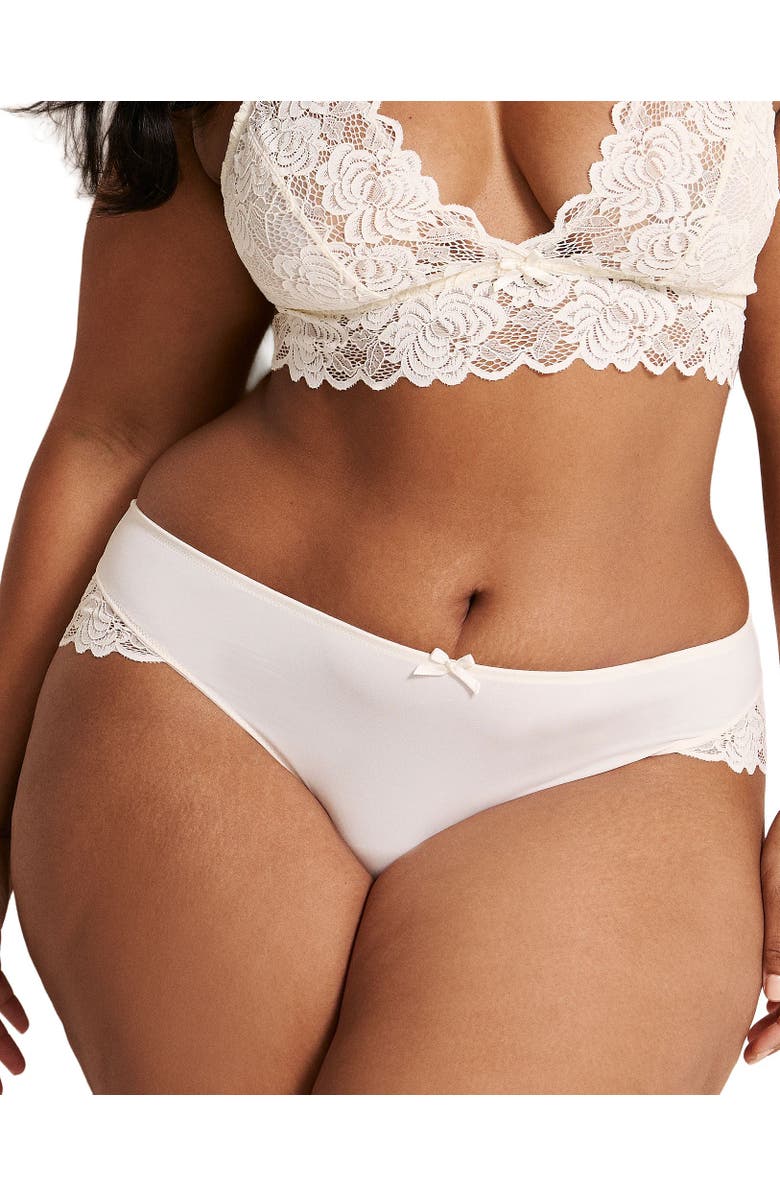 Adore Me Livi Hipster Panties, Main, color, Light White