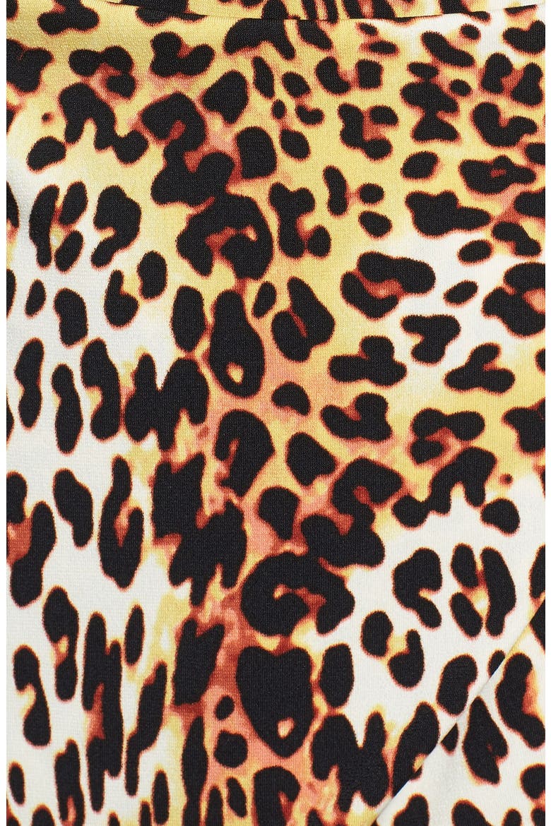Anne Klein Leopard Print Wrap Top, Alternate, color, VERMILLION MULTI