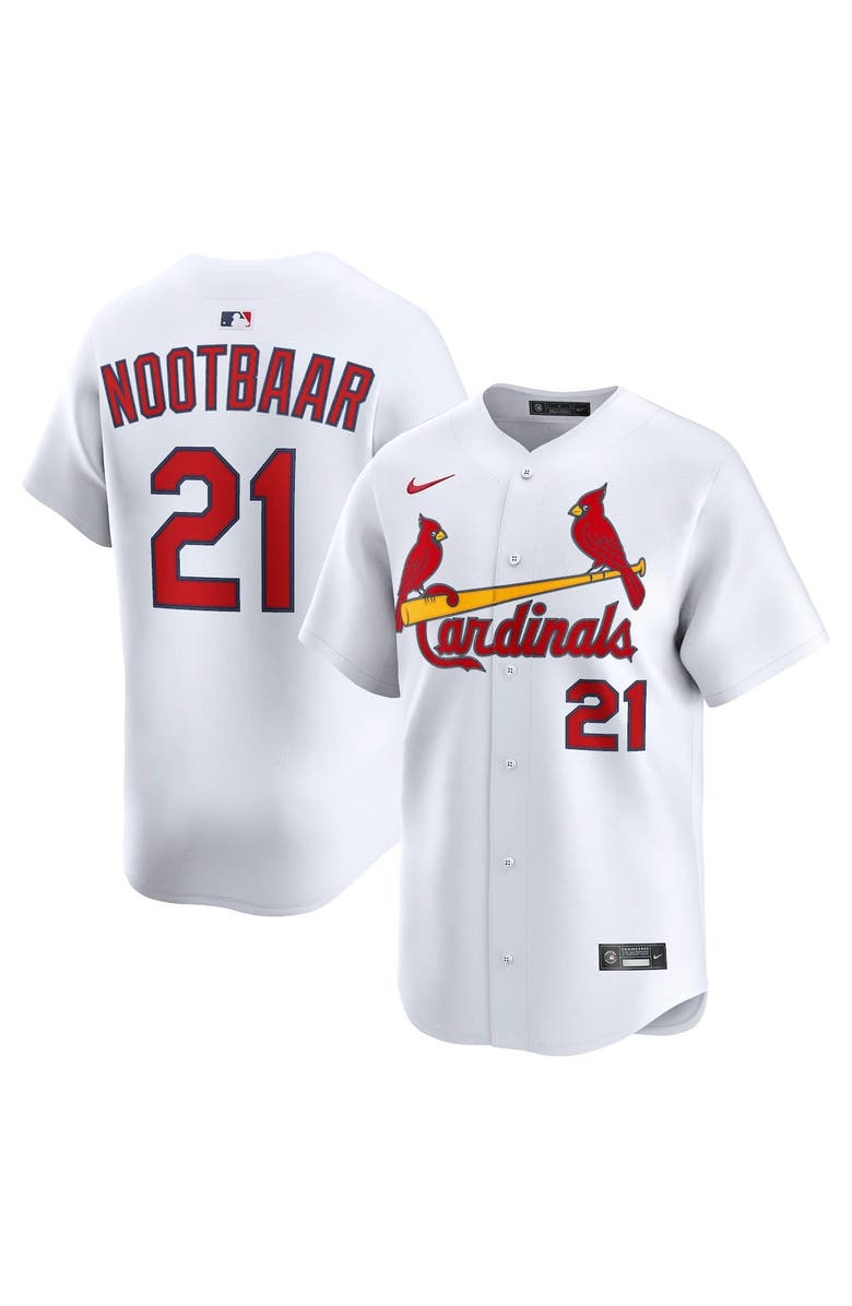 Nike Men's Nike Lars Nootbaar White St. Louis Cardinals Home Limited Player Jersey, Alternate, color, 