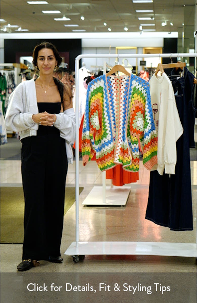 Batwing Crochet Cardigan, sales video thumbnail