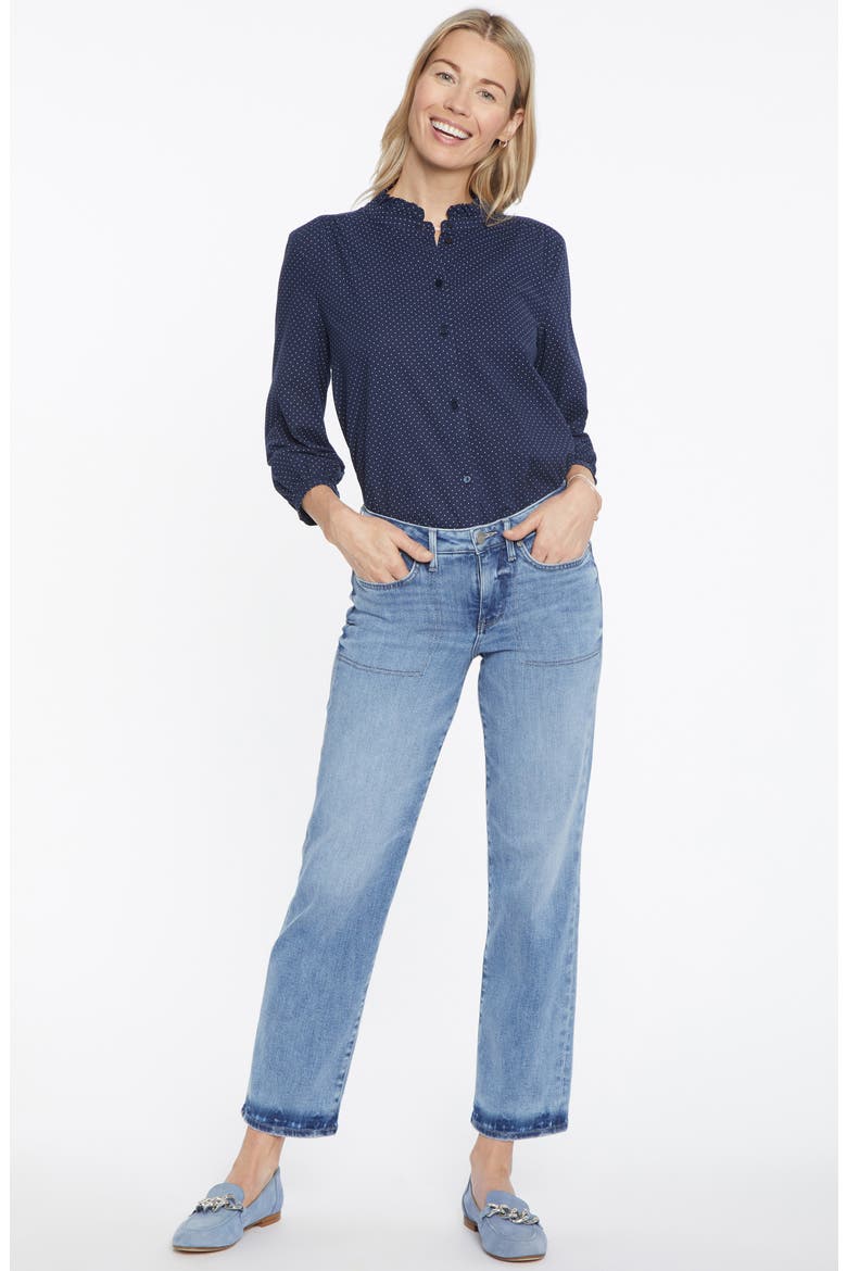 Piper Relaxed Ankle Straight Leg Jeans, Alternate, color, STONINGTON