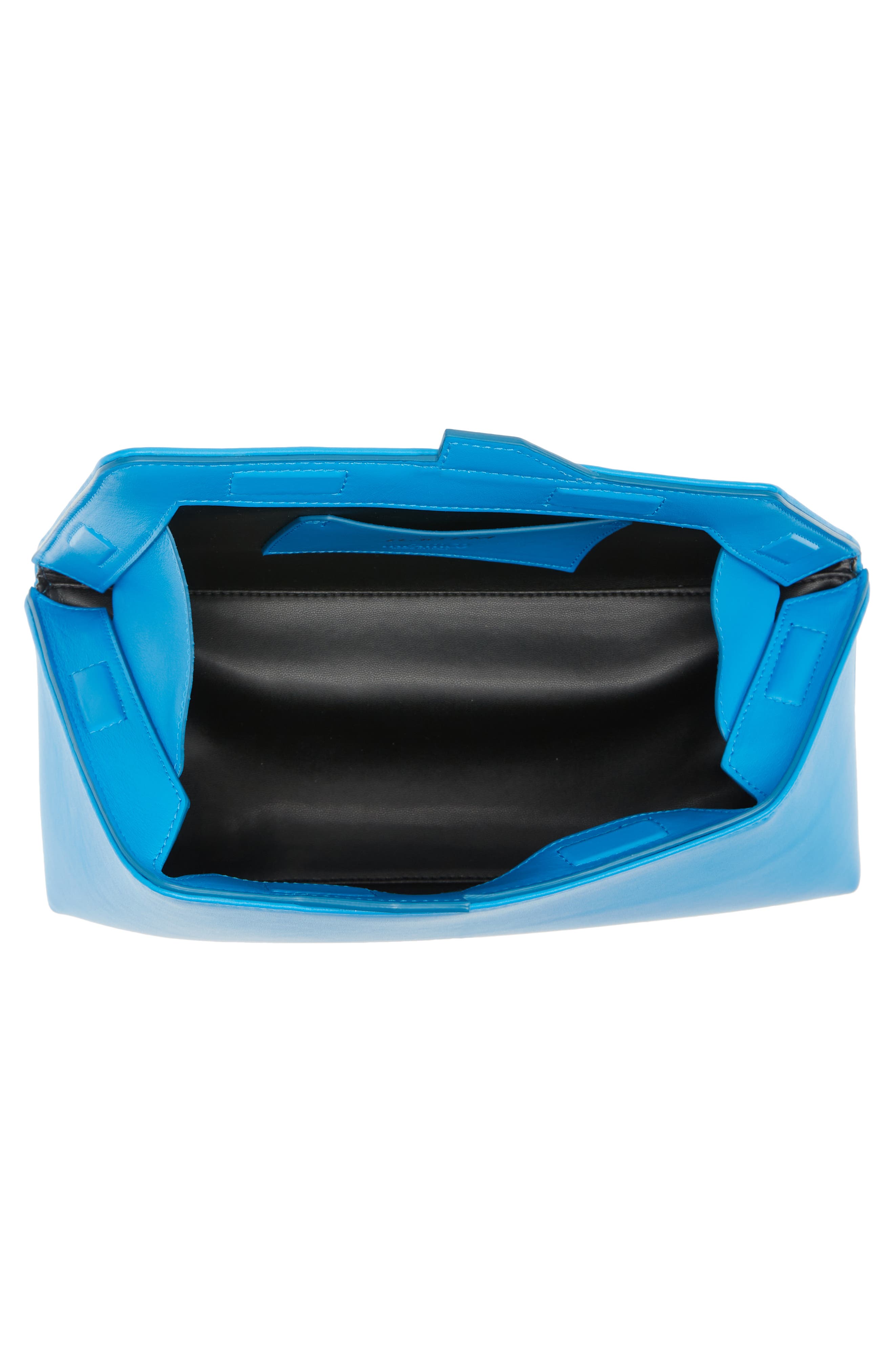 The Attico 8:30 PM Leather Frame Clutch, Alternate, color, 