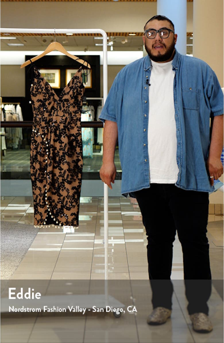 Catalina Floral Sequin & Lace Midi Dress, sales video thumbnail