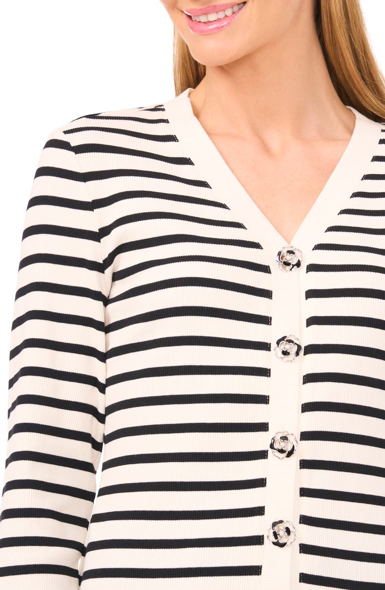 CeCe Stripe Cardigan, Alternate, color, 