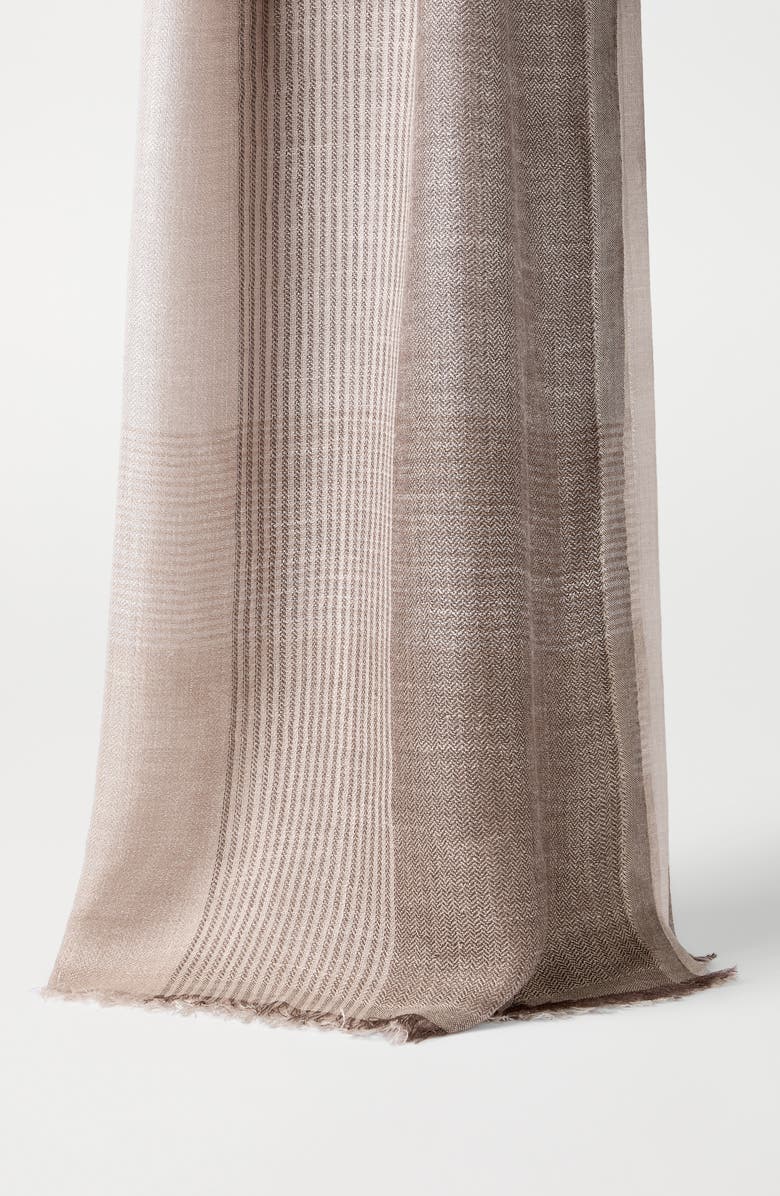 Brunello Cucinelli Linen and silk scarf, Alternate, color, Yuta