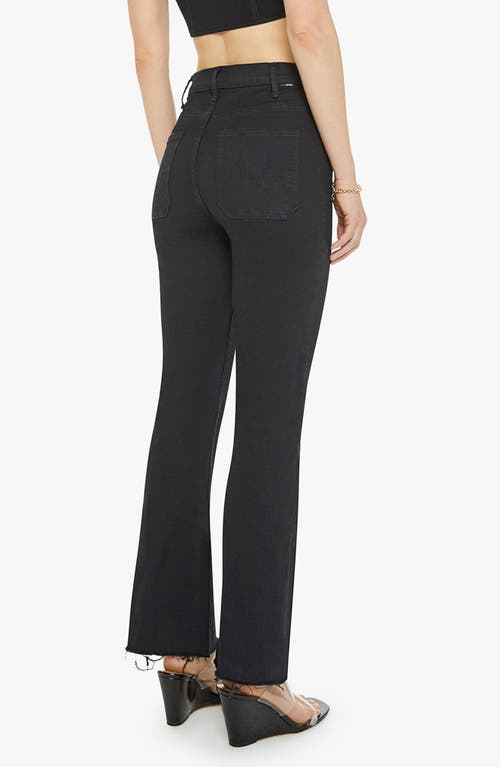 Mother The Hustler Patch Pocket High Waist Ankle Flare Jeans In Not Guilty