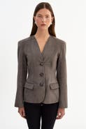LAMARQUE Abitha | Suede Hourglass Jacket