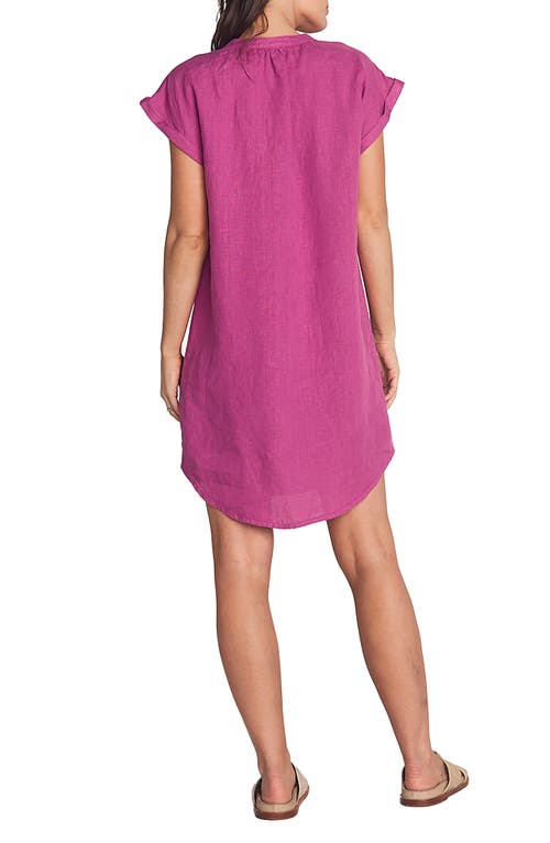 Bella Dahl Linen Cap Sleeve Henley Mini Dress