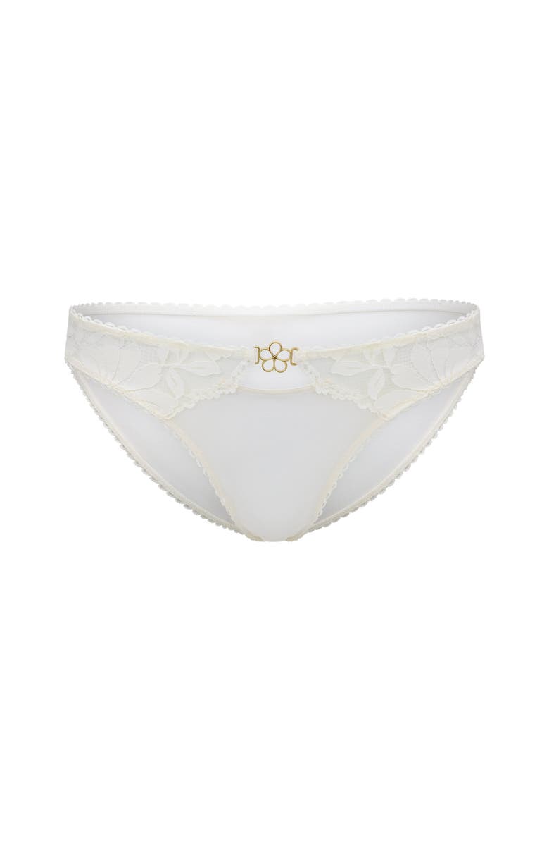 Adore Me Amaryllis Bikini Panties, Alternate, color, Light White