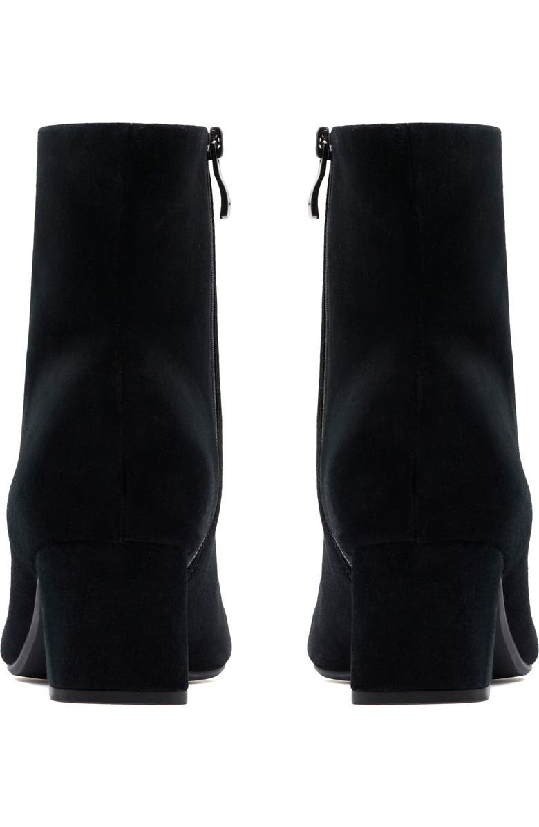 Clarks<sup>®</sup> Fernie Side Zip Block Heel Bootie, Alternate, color, Black Suede