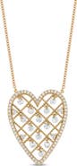 Bony Levy 18K Gold Audrey Diamond Heart Pendant Necklace