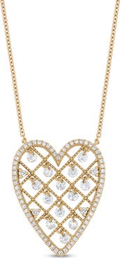 Bony Levy 18K Gold Audrey Diamond Heart Pendant Necklace